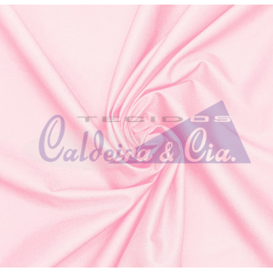 Tecido Tricoline Silky Lisa cor - 2084 (Rose Claro)